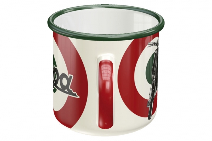 Emaille Tasse "Vespa Target"